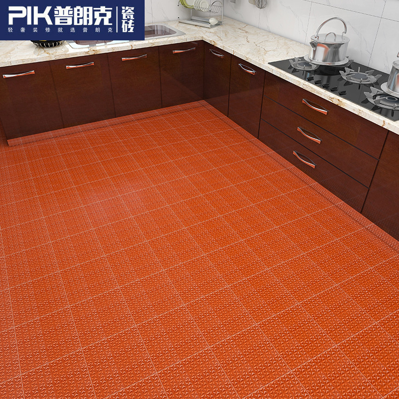 300 x 300-trinkled water plaza with thick tiles in the hotel kitchen, inside and out of the red-cracked brick.