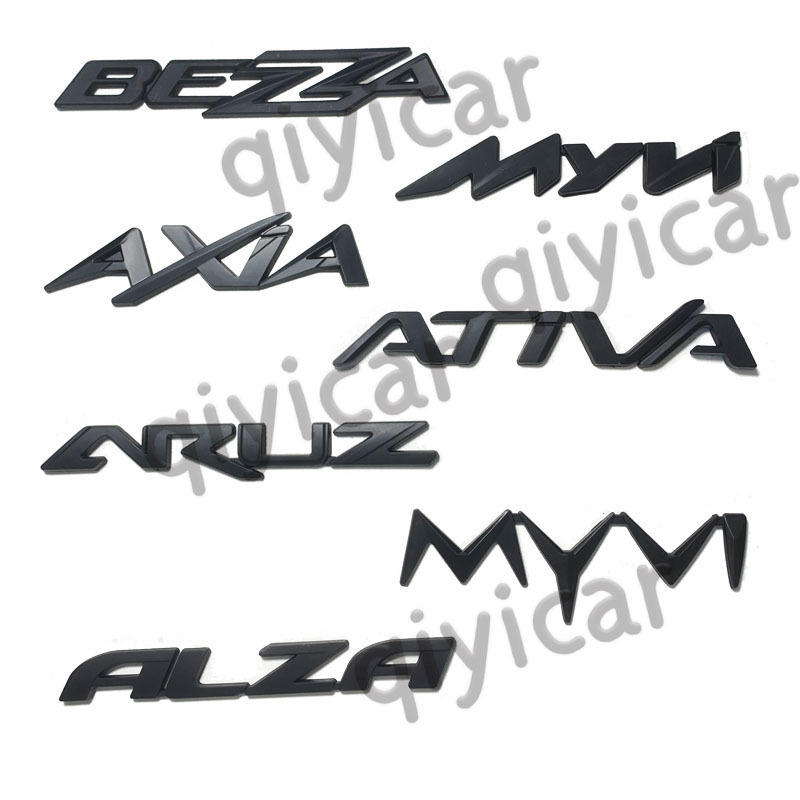 Mã Lai PERODUA logo màu đen Axia ARUZIVI ALZA BEZA VIVA