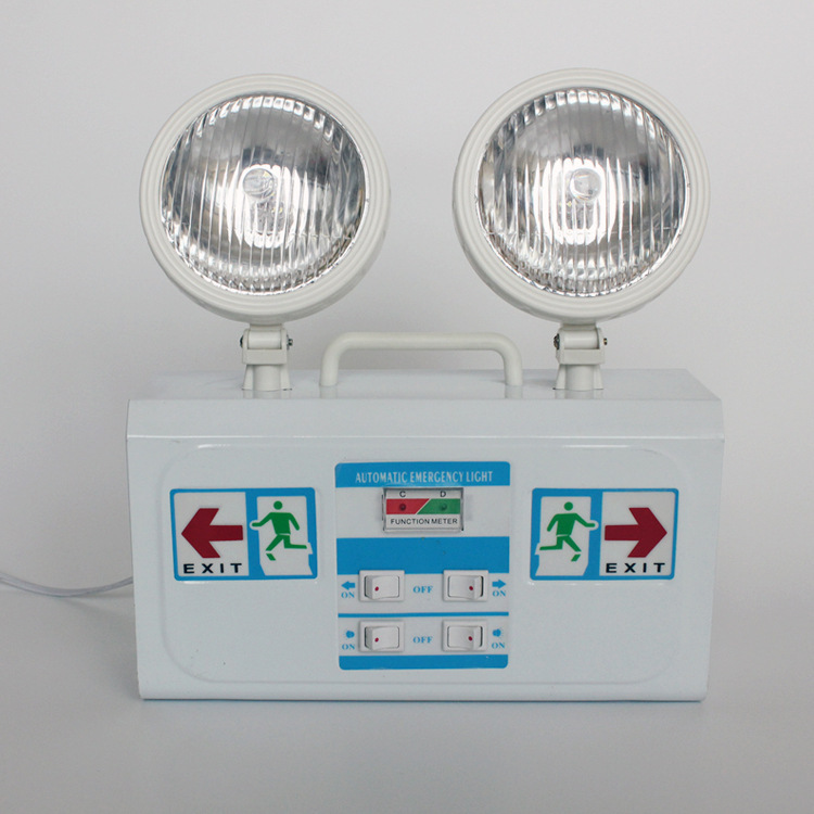 Two-headed emergency lights, emergency lights, emergency lights, sales of emergency walllight fire sign metal