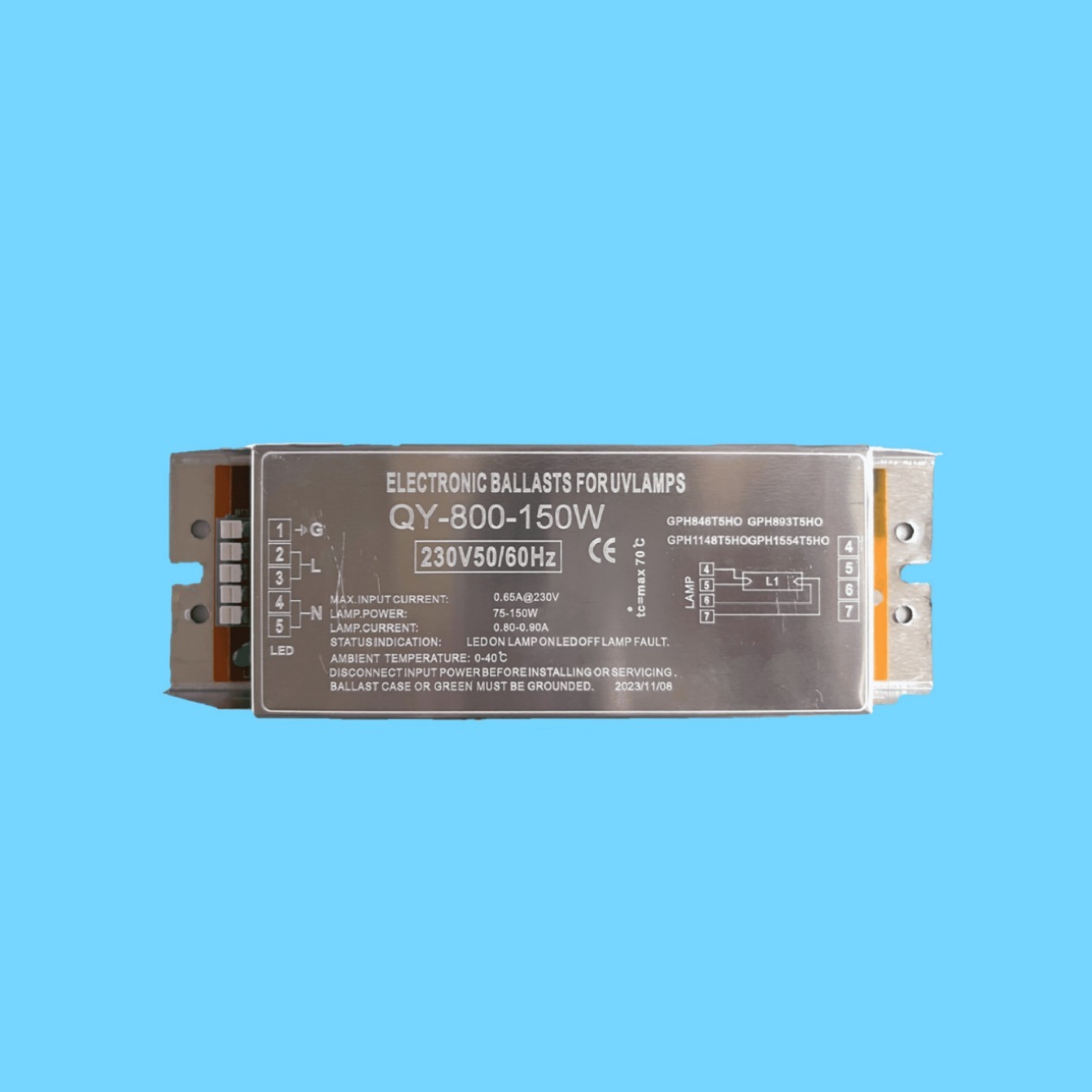 Ống quang oxy UV ozone cao 810 mm lọc khói công nghiệp QY-800-150W đối lưu