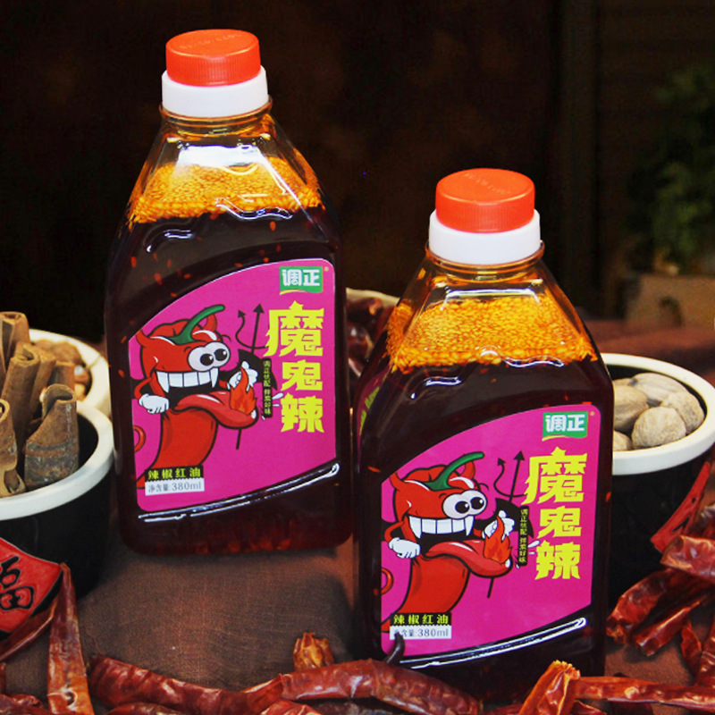 调正魔鬼辣辣椒红油凉拌菜卤菜专用香辣红油秘制红油辣椒油380ml