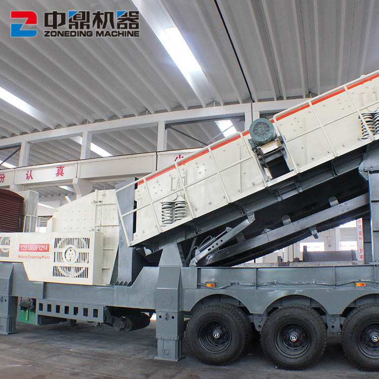 Newly designed mobile tire-cracker, wide-scale fully hydraulic tyre mobile breaker station.