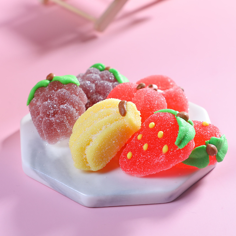 好来屋100g盒装筱田便当凝胶软糖综合水果汁味儿童零食厂家批发