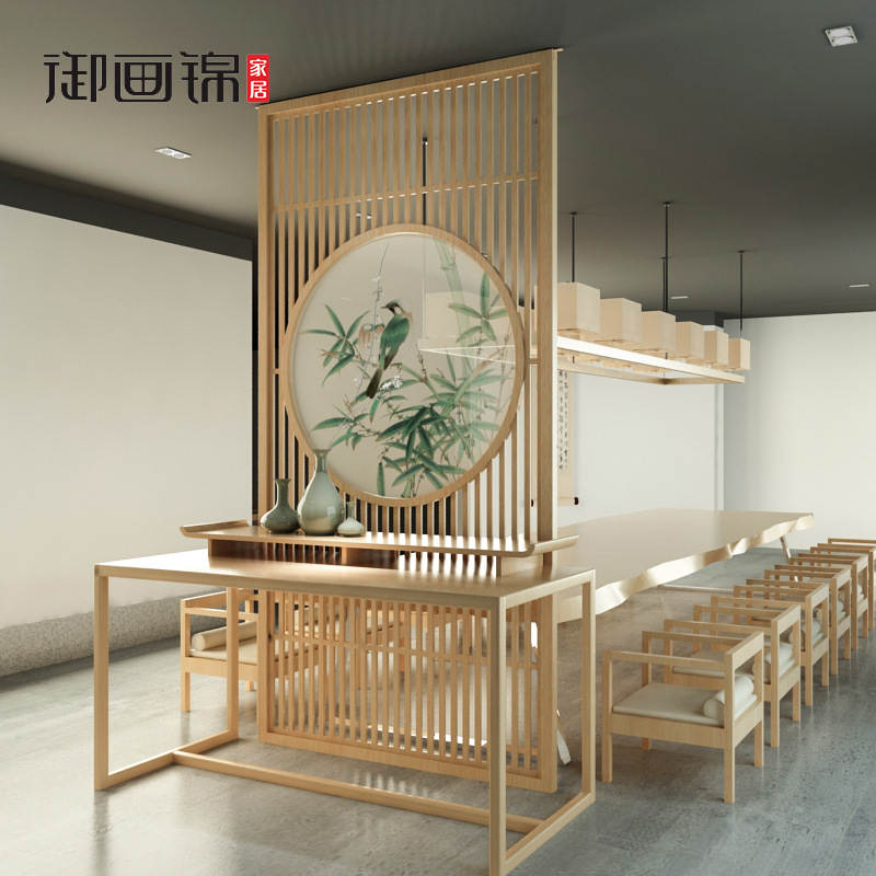 The Chinese solid wood screen combinations cut off the emptiness screen combination of the table halls and the hotel.