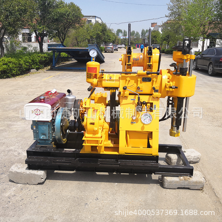 A core drilling machine for small-scale hydraulics of 150 metres.