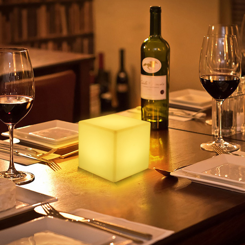 LED night club table light in Ins's Cream 7 Discretion Lights Out-of-the-Wide Square Decorator