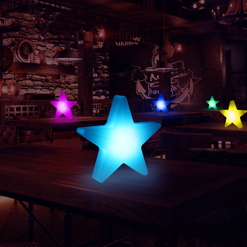 LED luminous pentagram light, stage-based creative camera set, octopus seven-colour-day decorating lights.