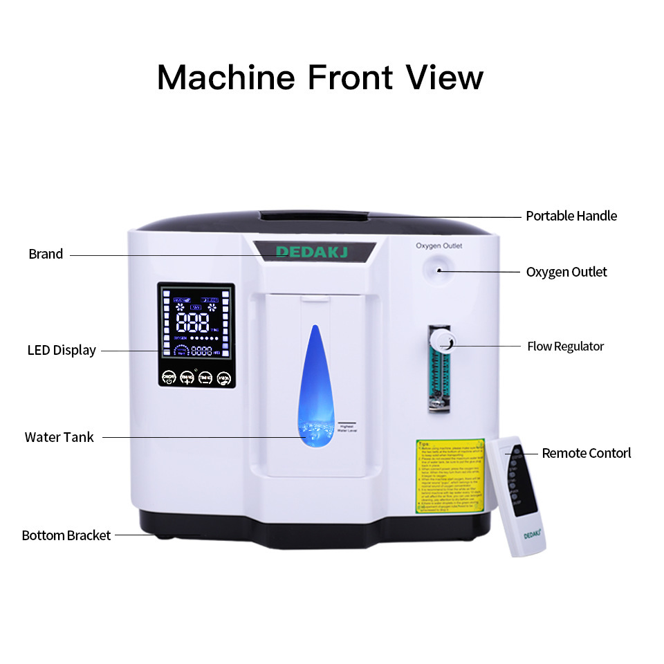 DEDAKJ源頭廠家出口加工定製1L家用動物製氧機 寵物吸氧機制氧機