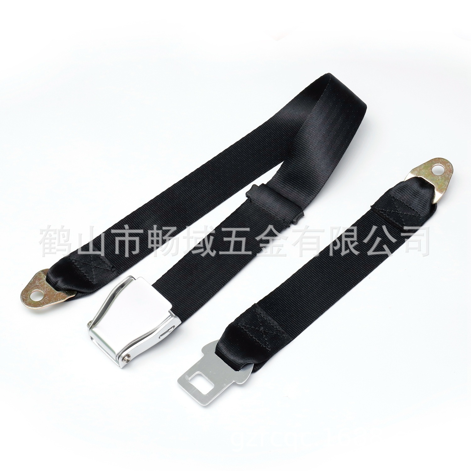 Seat belt, two-point aircraft seat belt, stainless steel belt, CY 701.