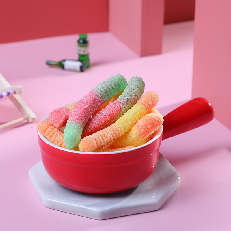 So you can come to the house with 2.5 KG blended-to-coated, rubber-coated, soft-confected candy for the children's snack.