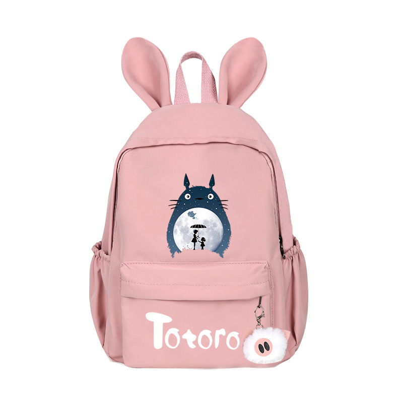 2023 spot packs, double-shouldered canvassed rabbit ears, cute female backpack head like a computer bag.
