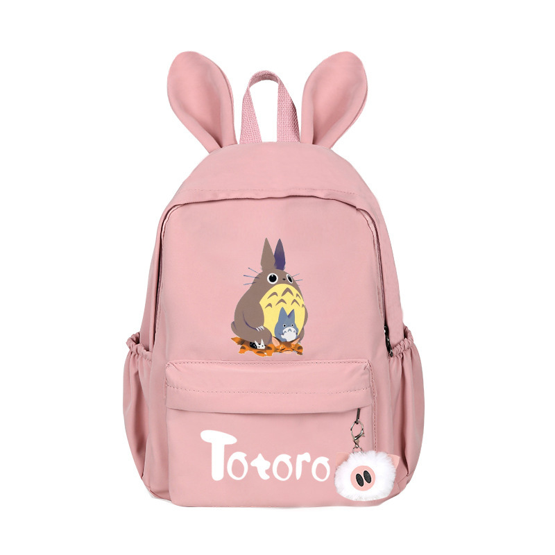2023 spot packs, double-shouldered canvassed rabbit ears, cute female backpack head like a computer bag.