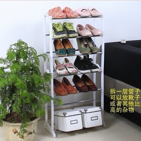 Supplying 10-storey multi-purpose assembly of white shoe racks, steel-pipe shoeboards, new factory shoe rack wholesales.