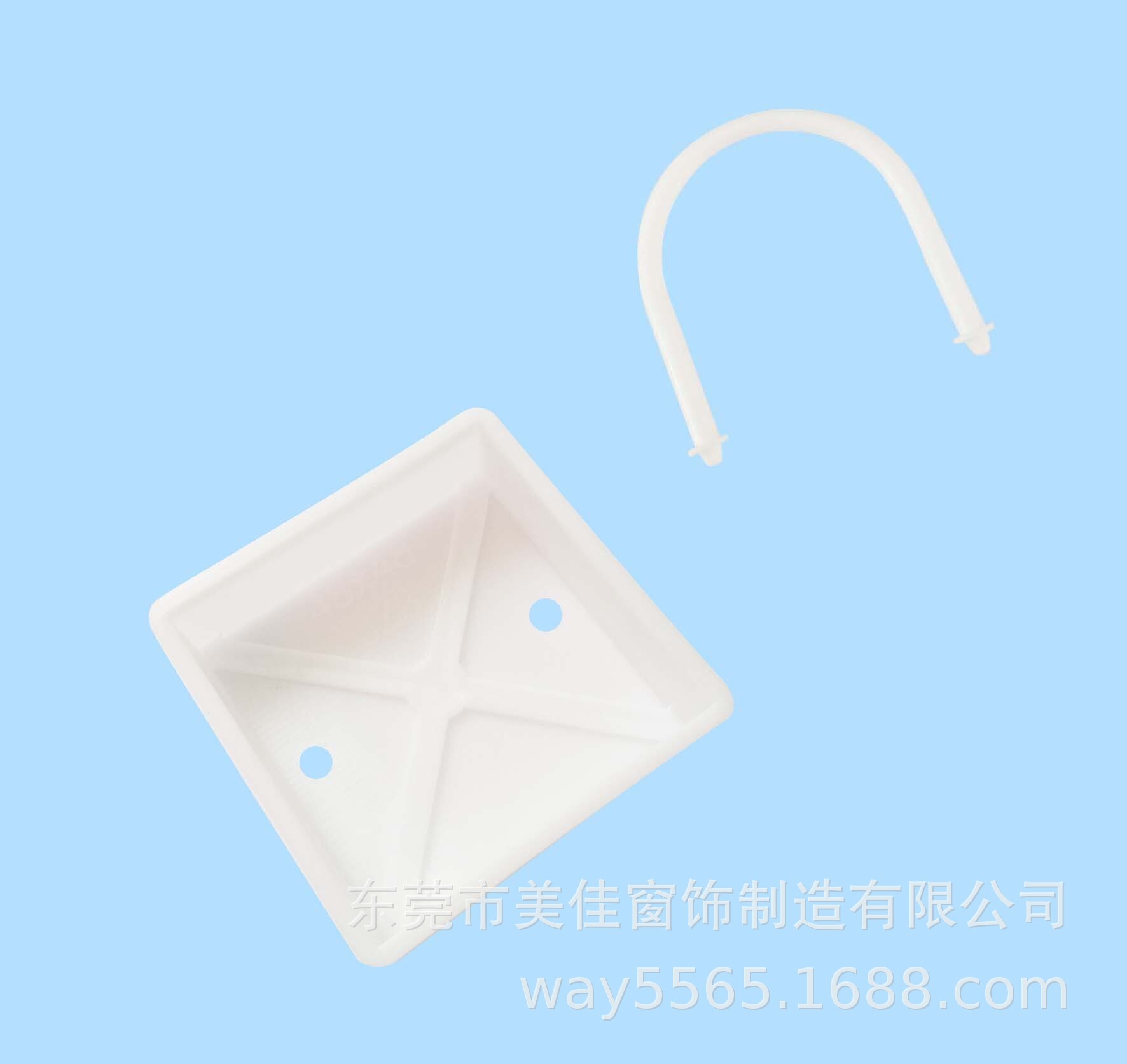 Plant supply button box caps, curtain box caps, curtain fittings plastic box caps 68X74MM