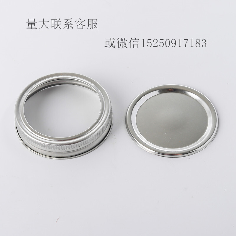 The manufacturer issues a 70mm bar, Mason jar iron lid, round 86 mm wide, part metal cap across the border.