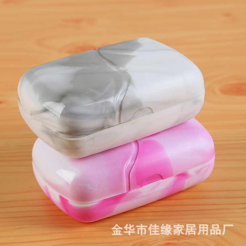 Marble-grain soap box, soap box, double-colour soap box.