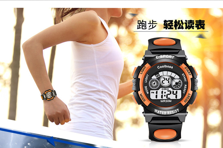 Fashion-based multi-purpose electronic current movement, boys and girls, waterproof children's watch clocks.