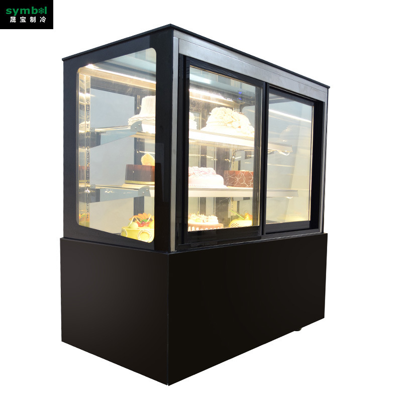 Cake cabinet, commercial freezer, Mussie dessert cabinet, fruit locker display cabinet.