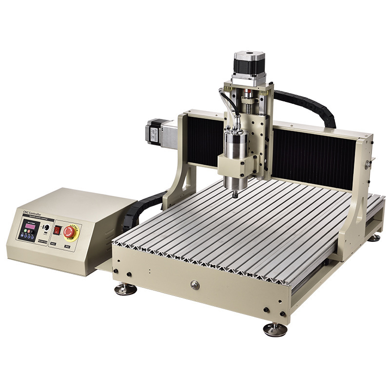 CNC6040方轨小型数控雕刻机铝板雕刻亚克力玉石工艺品加工雕刻机