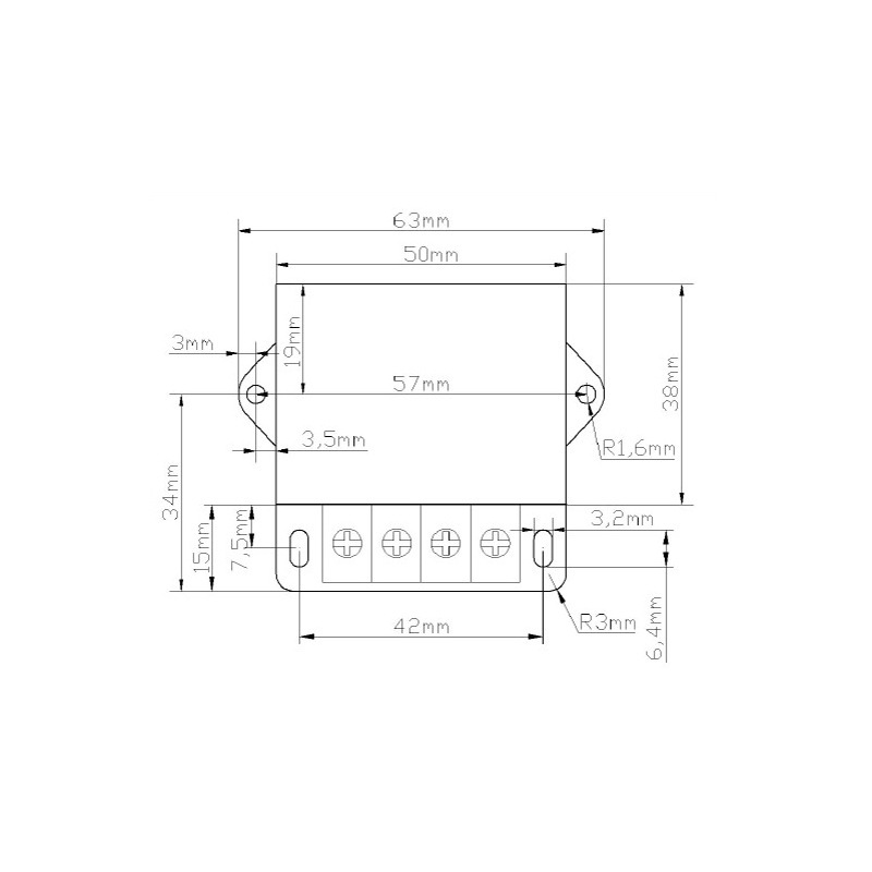 EA15-5V直流電源轉換器12V轉5V  led顯示屏專用24V降5V 3A模塊