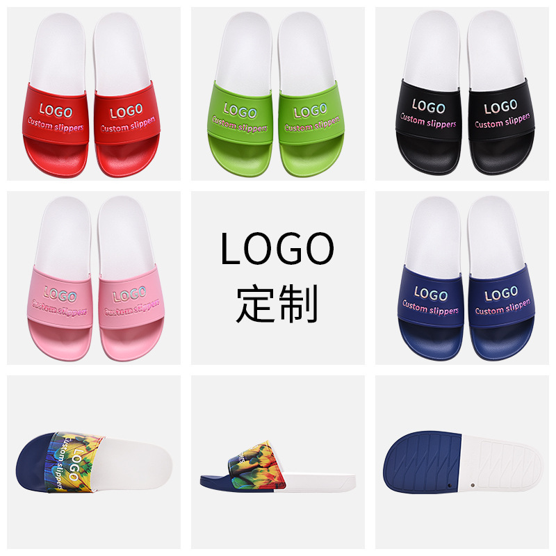 Đôi giày PVC của nhà sản xuất tùy chỉnh logo đôi DY để kéo đàn ông và phụ nữ về nhà thư giãn.