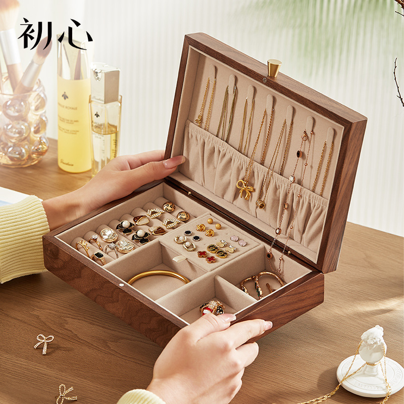 The first thought, the Euro-wood jewels, the box of earring rings, the necklace box.