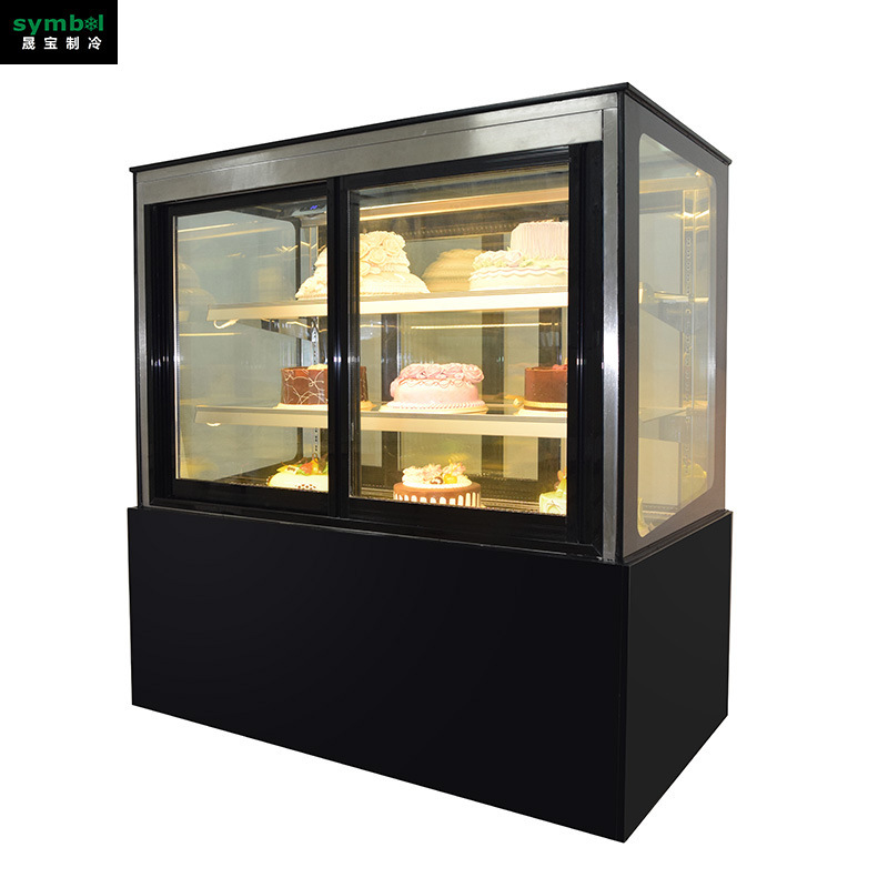 Cake cabinet, commercial freezer, Mussie dessert cabinet, fruit locker display cabinet.