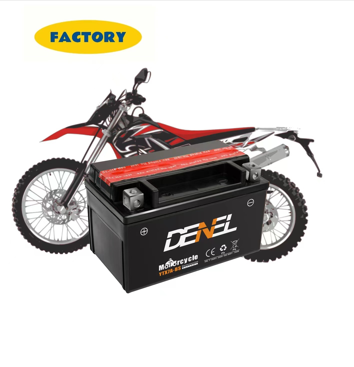 Lead-acid batteries for YTX7A-BS motorcycles sold by Chongqing Liang