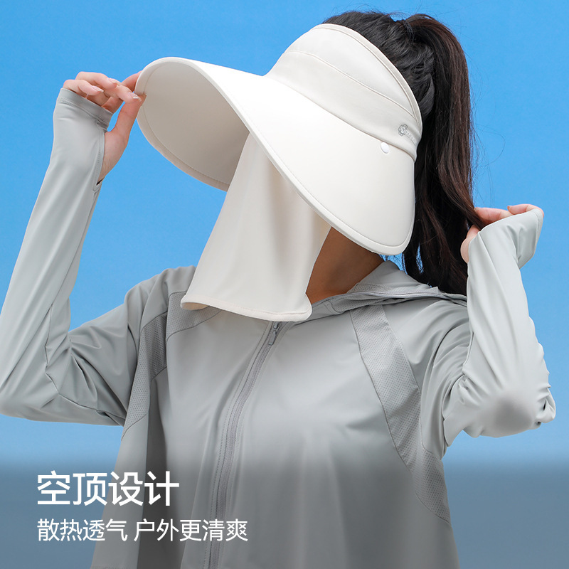 The mask can be removed by the tanning-fishing-cap lady in the summer from the UV sky.