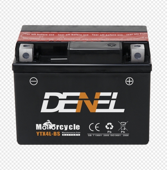 Semi-maintenance of storage batteries for motorcycle dryer YTX4L-BS