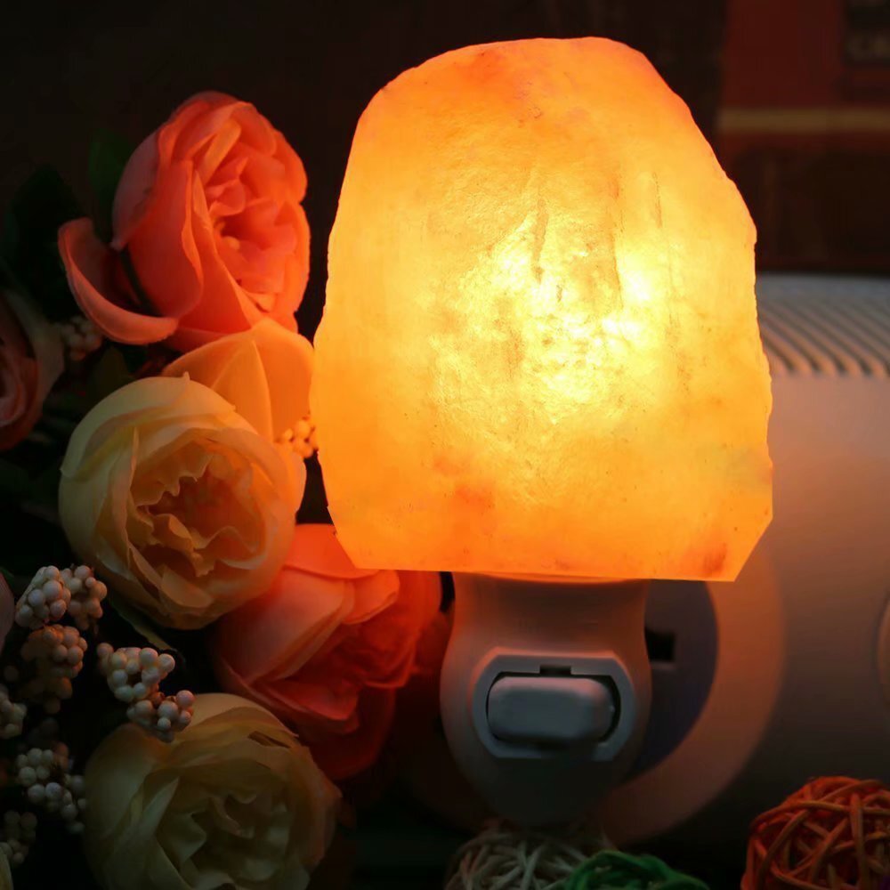 Wholesale salt lamps, Himalaya crystal salt lamps, double night lights, natural shapes, all countries' plugs are certified.