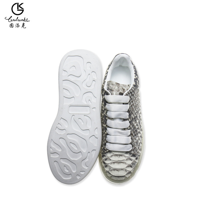 Zurlock's outdoor hiking, hip-hop, twirling snake-skin man's shoes are sold directly by a hand factory.