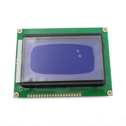 Bluescreen LCD12864 LCD screens with text library with back light 5V-S serials and universal access