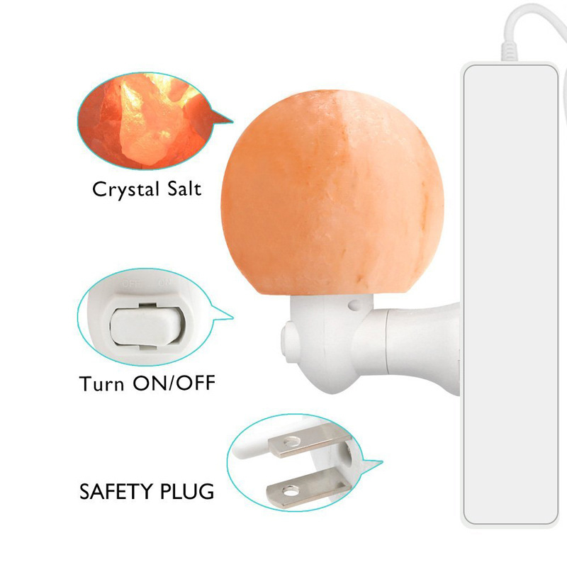 도매 소금 램프, Himalayan 결정 소금 램프, 야간 조명, 볼 모양의 벽 램프, 모든 국가의 플러그는 인증을 받았습니다.
