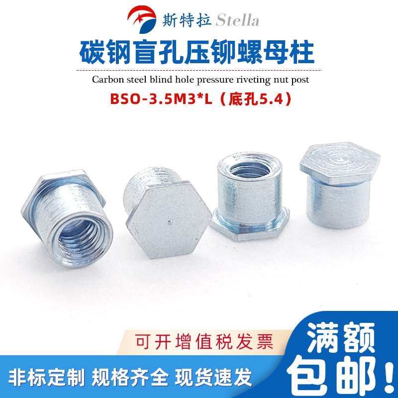 BSO-3.5M3 bottom hole 5.4 Carbon steel plating and zinc-plating blindly-plugged coil 23/23.5/24 ~49/50 screw-2