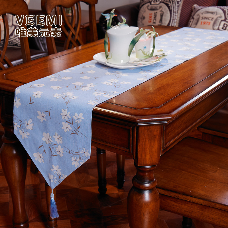 Foreign trade, Japanese-style table-marked banners, tea-covered marmalade-style coffee shop table towels.