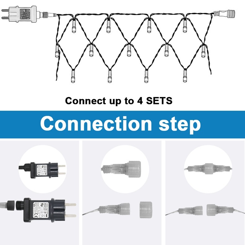 Low pressure of 31 VLED-net lights, color-lined lights flashing at night grass fishing-net light engineering plant