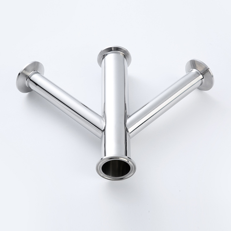 304/316 stainless steel, three sanitary-grade polished-up tubes, turn Y.