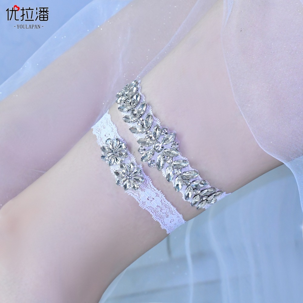 Yolapan STS69, two sets of leg-ringed lace-legged bride Lolita stockings, ready for delivery.