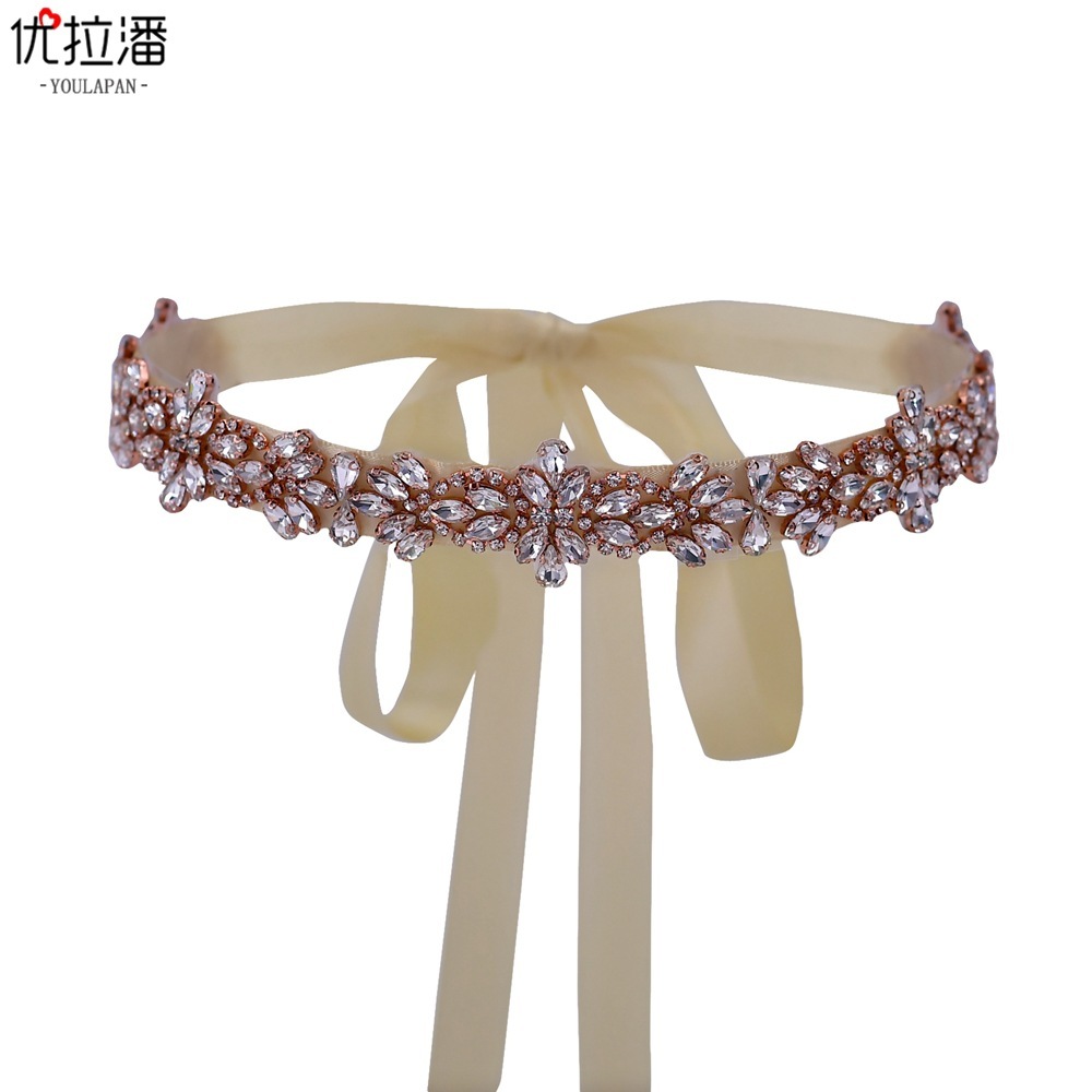 Yolapan S429 Water Drilling Belt, Euro-American Bride Burning Diamond Clothes, roses and Gold Seal