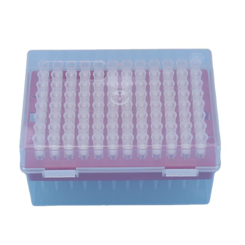 Short-smuggling liquid suction 10ul200ul11,000ul plastic one-time filtration core box containing laboratory materials