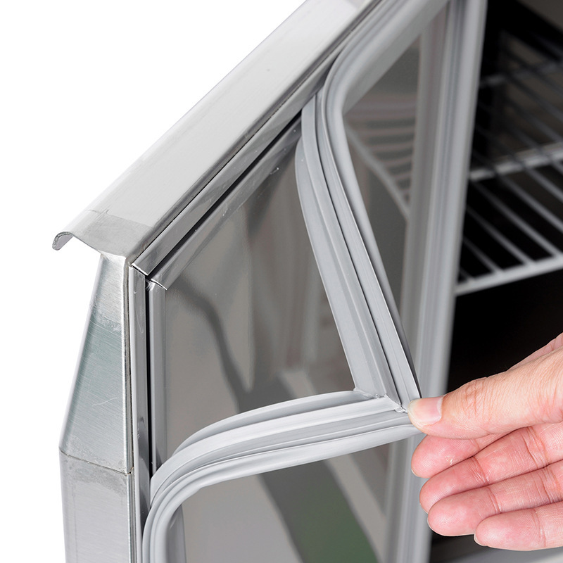 The stainless steel pizza cabinet, the cold freezer, the ice-freezing smart freezer, the kitchen shop for commercial meat.