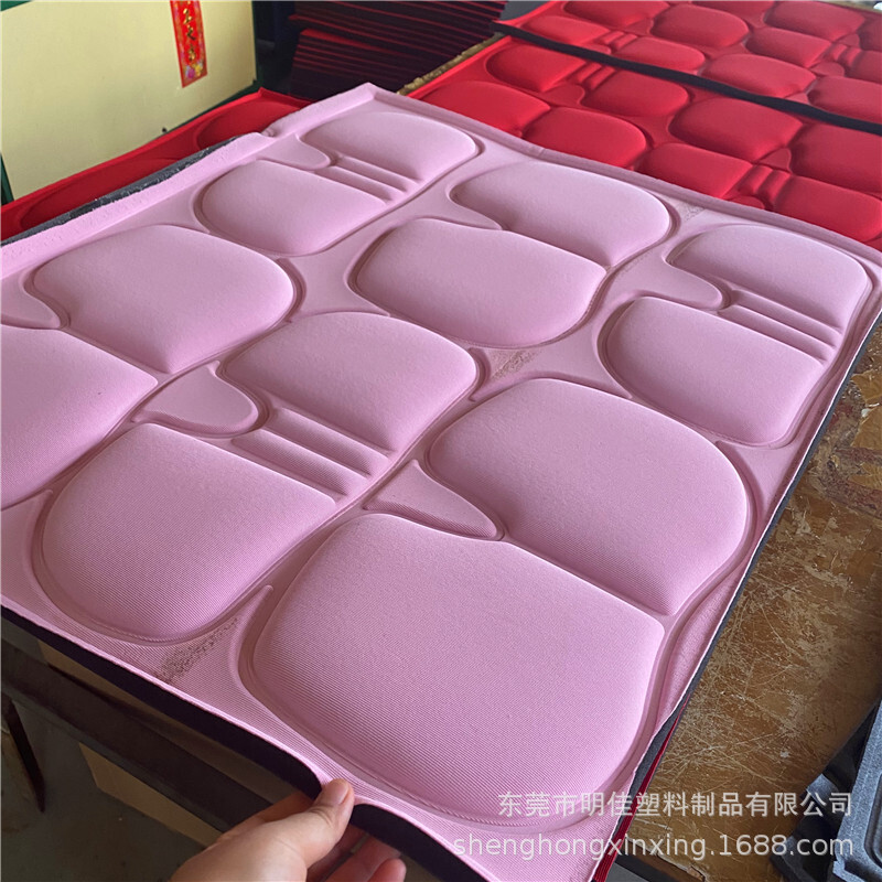 Sponge thermal pressure-forming process customized thermal pyrotechnic plume complex high-density sponge corrective chair mats