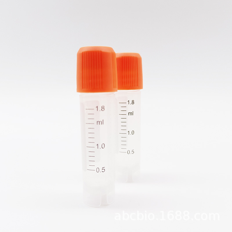 Frozen tube 5.0 ml cover, self-contained, exterior lids, tics, 50 items/packs for cryogenic laboratory.