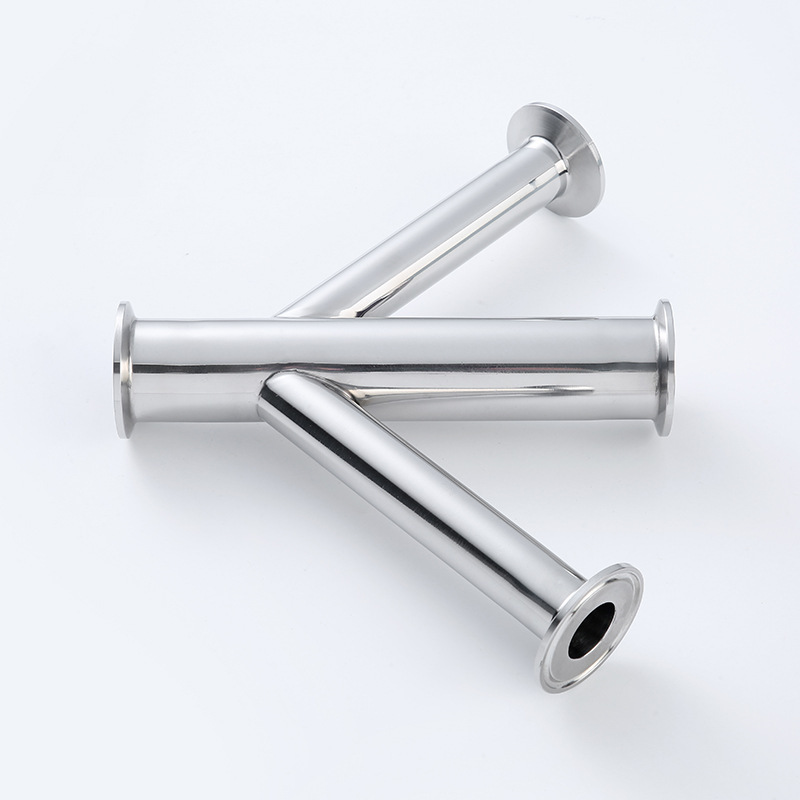 304/316 stainless steel, three sanitary-grade polished-up tubes, turn Y.