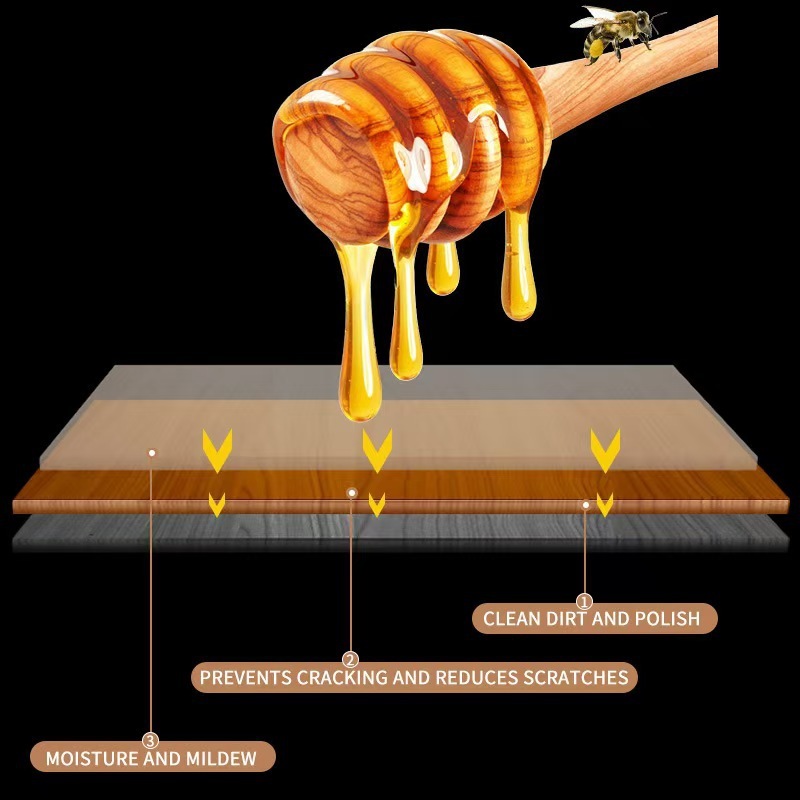 Vụ nổ xuyên biên giới Wood Seasoning Beewax chăm sóc đồ nội thất đánh bóng chống thấm nước, sáp sàn sáp ong bán buôn