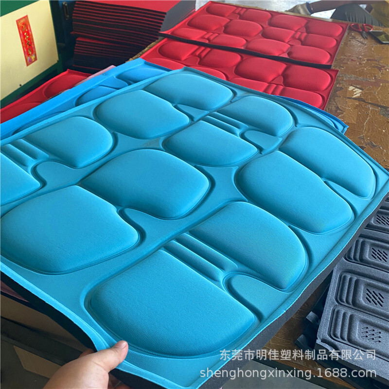 Sponge thermal pressure-forming process customized thermal pyrotechnic plume complex high-density sponge corrective chair mats