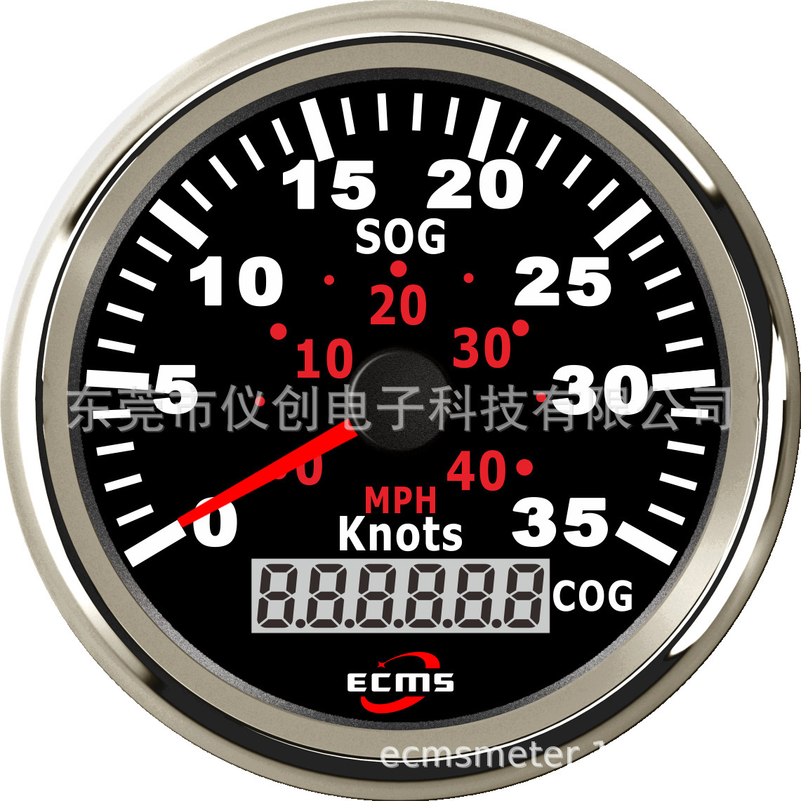 Supply monitors Digital GPS speed table 35Knots