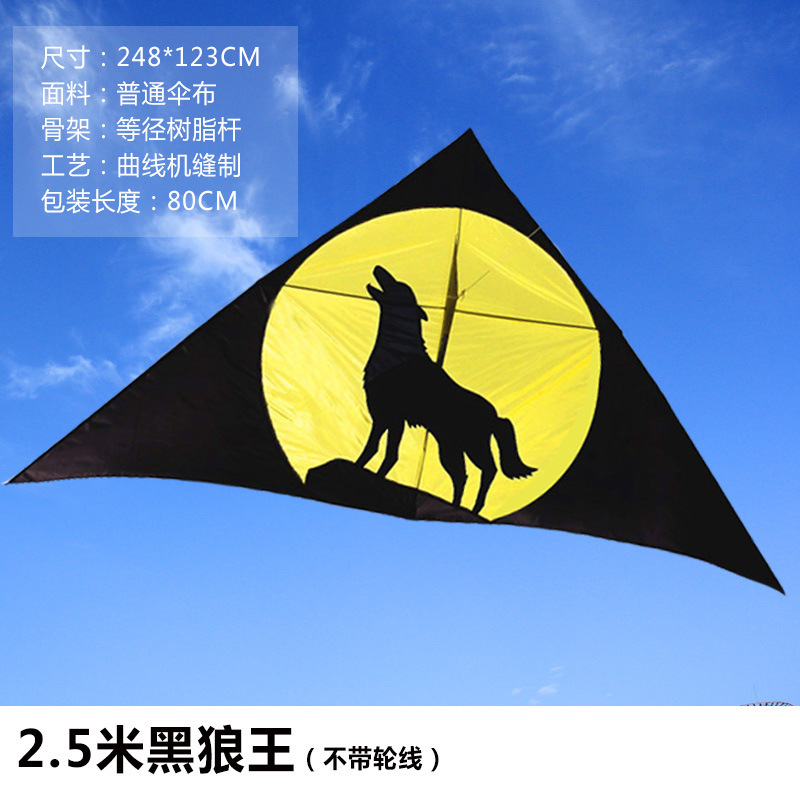 A new distribution of a new kite from a Pepsi kite with a hundred carbon rods and an umbrella for a wolf kite.