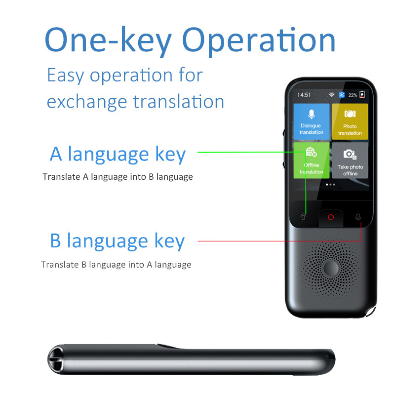 Transnational Translator for T11 Smart Translator Online Offline WIFI Business Tourism